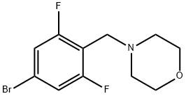 4-(4-BROMO-2,6-DIFLUOROBENZYL)MORPHOLINE Struktur