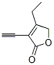 2(5H)-Furanone, 4-ethyl-3-ethynyl- (9CI) Struktur