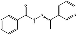 Benzoic acid [1-pyridin-3-yl-eth-(E)-ylidene]-hydrazide Struktur