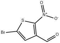 5-bromo-2-nitrothiophene-3-carbaldehyde Struktur