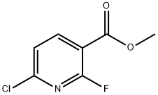 6-CHLORO-2-FLUORO-NICOTINIC ACID METHYL ESTER Struktur