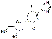 2(1H)-Pyrimidinone, 1-(2-deoxy-b-D-erythro-pentofuranosyl)-5-methyl-4-(1H-1,2,4-triazol-1-yl) Struktur