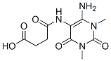 Butanoic  acid,  4-[(6-amino-1,2,3,4-tetrahydro-1,3-dimethyl-2,4-dioxo-5-pyrimidinyl)amino]-4-oxo- Struktur