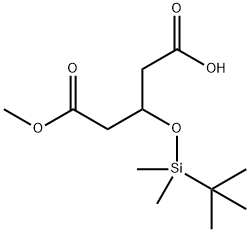 3-[[(1,1-Dimethyl)dimethylsily]oxy]pentanedioic acid monomethyl ester Structure