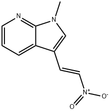 (E)-1-Methyl-3-(2-nitrovinyl)-1H-pyrrolo[2,3-b]pyridine Struktur