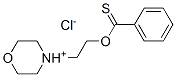 2-(1-oxa-4-azoniacyclohex-4-yl)ethoxy-phenyl-methanethione chloride Struktur