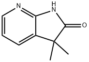 2H-Pyrrolo[2,3-b]pyridin-2-one, 1,3-dihydro-3,3-diMethyl- Structure