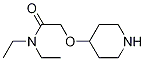 N,N-diethyl-2-(piperidin-4-yloxy)acetamide Struktur