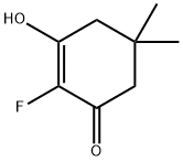 2-Cyclohexen-1-one,  2-fluoro-3-hydroxy-5,5-dimethyl- Struktur