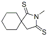 2-Azaspiro[4.5]decane-1,3-dithione,  2-methyl- Struktur