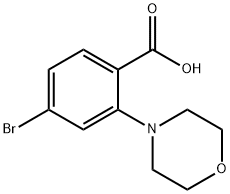 4-Bromo-2-morpholinobenzoic Acid Struktur