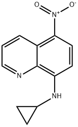 8-CYCLOPROPYLAMINO-5-NITROQUINOLINE, 1099929-70-0, 結(jié)構(gòu)式