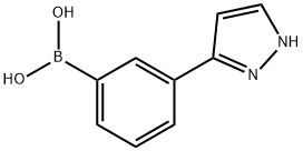 B-[3-(1H-pyrazol-3-yl)phenyl]boronic acid Struktur