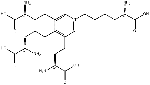 4-(4-アミノ-4-カルボキシブチル)-1-(5-アミノ-5-カルボキシペンチル)-3,5-ビス(3-アミノ-3-カルボキシプロピル)ピリジニウム 化學(xué)構(gòu)造式