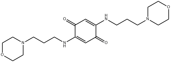 2,5-Bis((3-morpholinopropyl)amino)-p-benzoquinone Struktur