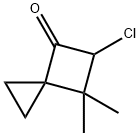 Spiro[2.3]hexan-4-one,  5-chloro-6,6-dimethyl- Struktur