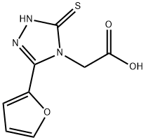 2-(3-(呋喃-2-基)-5-硫代-1,5-二氫-4H-1,2,4-三唑-4-基)乙酸, 110167-66-3, 結(jié)構(gòu)式