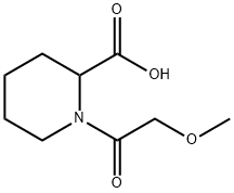 1-(2-Methoxyacetyl)-2-piperidinecarboxylic acid Struktur