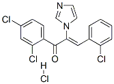 2-Propen-1-one,  3-(2-chlorophenyl)-1-(2,4-dichlorophenyl)-2-(1H-imidazol-1-yl)-,  monohydrochloride  (9CI) Struktur