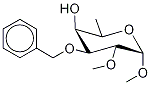 Methyl 6-Deoxy-2-O-methyl-3-O-benzyl-α-D-galactopyranoside Struktur