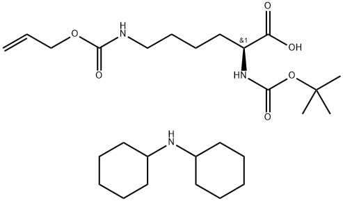 BOC-LYS(ALOC)-OH DCHA Struktur