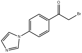 2-BROMO-1-(4-IMIDAZOL-1-YL-PHENYL)-ETHANONE Struktur