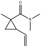 Cyclopropanecarboxamide, 2-ethenyl-N,N,1-trimethyl- (9CI) Struktur