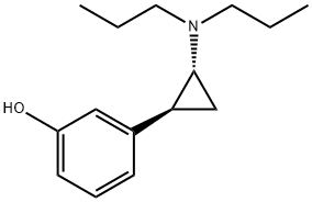 Phenol, 3-(2-(dipropylamino)cyclopropyl)-, (1S-trans)- Struktur