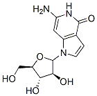 6-amino-1-arabinofuranosyl-1H-pyrrolo(3,2-c)pyridin-4(5H)-one Struktur