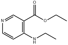 3-Pyridinecarboxylicacid,4-(ethylamino)-,ethylester(9CI) Struktur