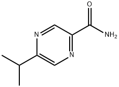 Pyrazinecarboxamide, 5-(1-methylethyl)- (9CI) Struktur