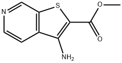 Thieno[2,3-c]pyridine-2-carboxylic acid, 3-amino-, methyl ester (9CI) Struktur