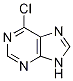 6-chloro-9H-purine Struktur