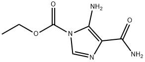 1H-Imidazole-1-carboxylicacid,5-amino-4-(aminocarbonyl)-,ethylester(9CI) Struktur