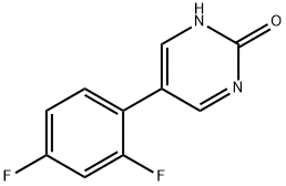 5-(2,4-Difluorophenyl)pyriMidin-2-ol Struktur