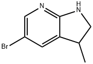 1H-Pyrrolo[2,3-b]pyridine, 5-broMo-2,3-dihydro-3-Methyl- Struktur