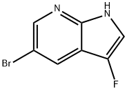 1H-Pyrrolo[2,3-b]pyridine, 5-broMo-3-fluoro- Struktur