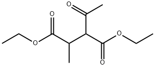 3-Acetyl-2-methylbutanedioic acid diethyl ester Struktur