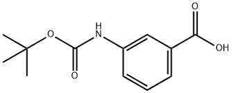 3-(N-叔丁氧羰基氨基)苯甲酸 結(jié)構(gòu)式