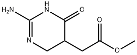 Methyl (2-amino-6-oxo-1,4,5,6-tetrahydropyrimidin-5-yl)acetate Struktur