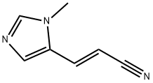 2-Propenenitrile,3-(1-methyl-1H-imidazol-5-yl)-,(E)-(9CI) Struktur