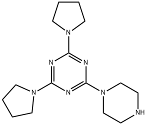 2-PIPERAZIN-1-YL-4,6-DIPYRROLIDIN-1-YL-1,3,5-TRIAZINE Struktur