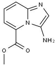 Imidazo[1,2-a]pyridine-5-carboxylic acid, 3-amino-, methyl ester (9CI) Struktur