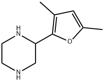 Piperazine, 2-(3,5-dimethyl-2-furanyl)- (9CI) Struktur