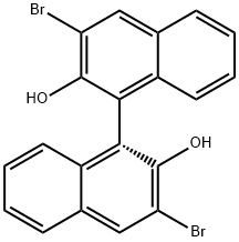 (S)-(-)-3,3'-DIBROMO-1,1'-BI-2-NAPHTHOL Struktur