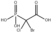 alpha-chloro-alpha-bromophosphonoacetic acid Struktur