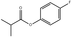 Propanoic acid, 2-Methyl-, 4-fluorophenyl ester Struktur