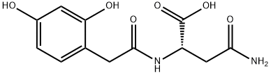 2,4-DIHYDROXYPHENYLACETYL-L-ASPARAGINE Struktur