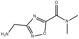 3-Aminomethyl-[1,2,4]oxadiazole-5-carboxylic acid dimethylamide Struktur