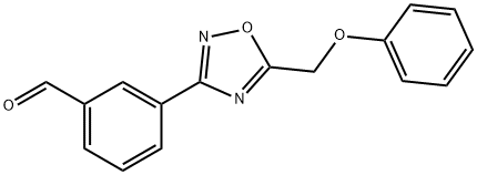 3-[5-(phenoxymethyl)-1,2,4-oxadiazol-3-yl]benzaldehyde Struktur